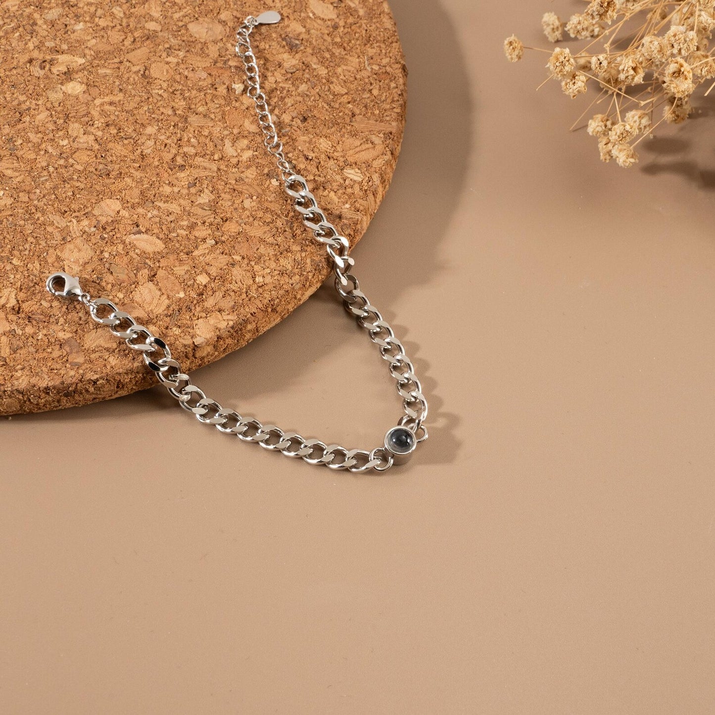 Personalized Stone Projection Bracelet