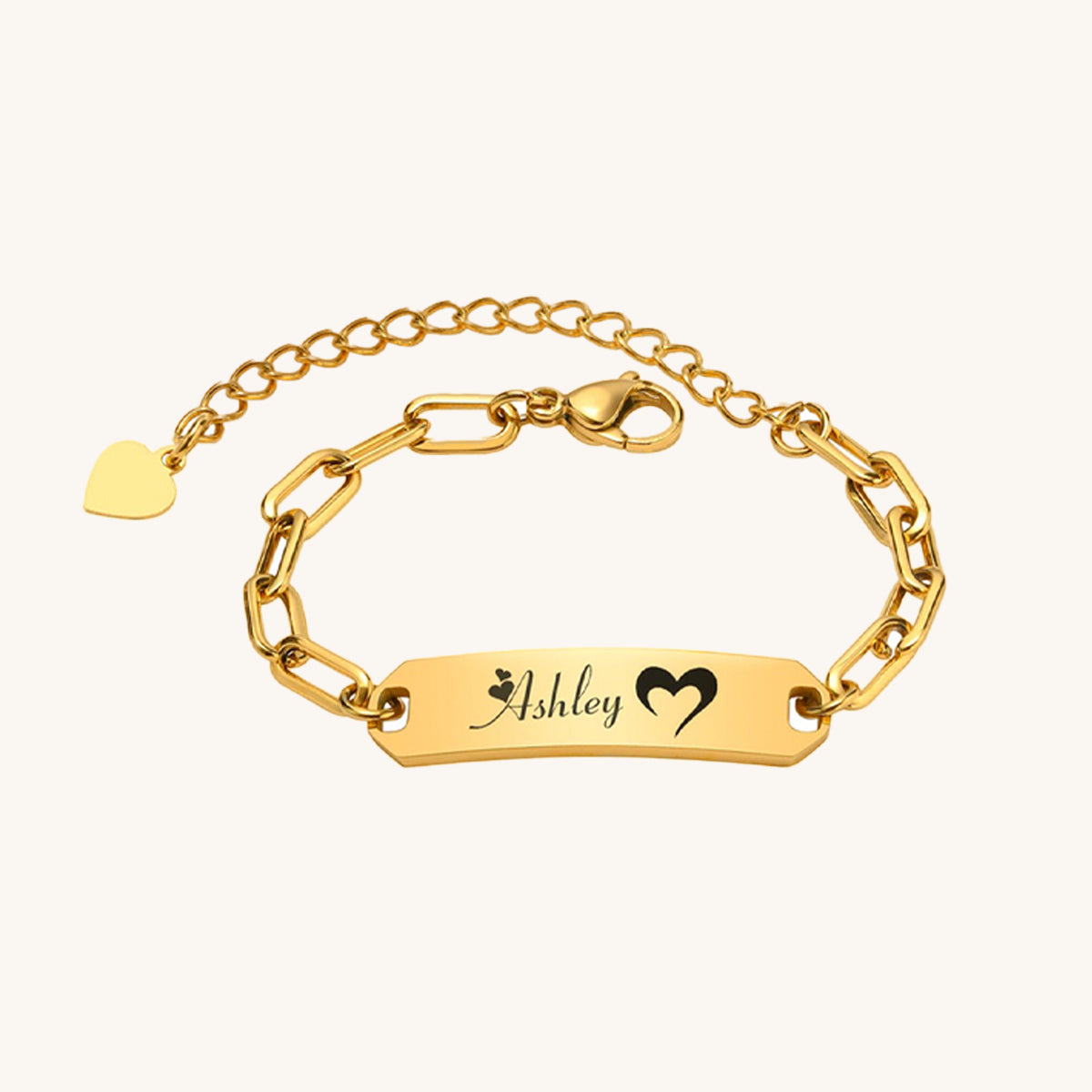 Child Paper Clip Name Bracelet