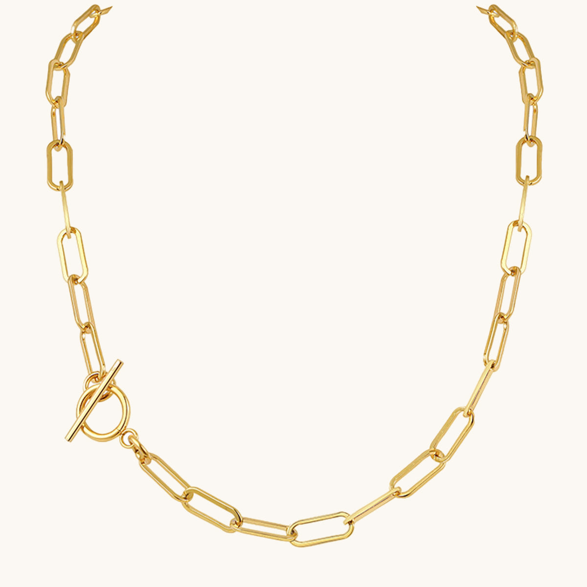 Paper Clip Initial Letter Necklace Pre-order (1-2 weeks)