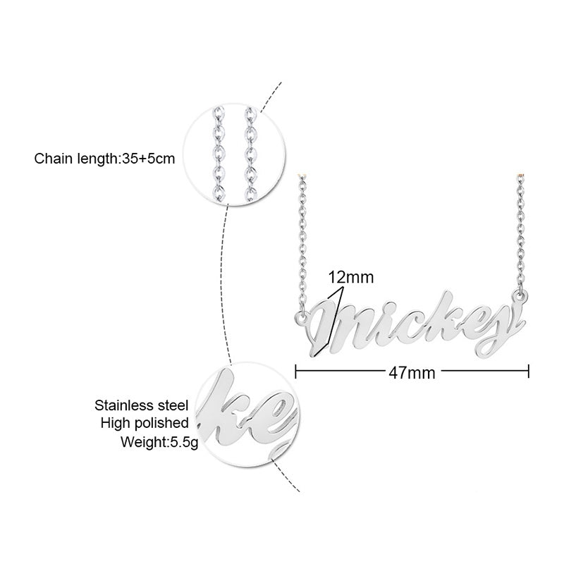 Custom Name Necklace Pre-order (2-4 WEEKS)