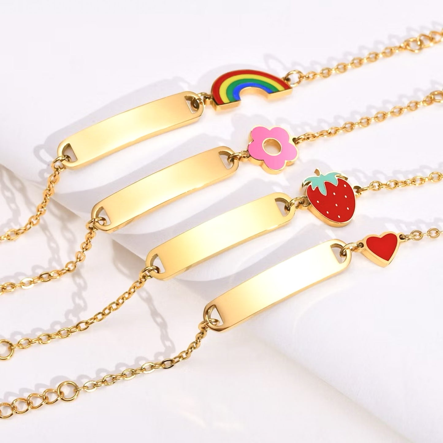 Child Charm Name Bracelet